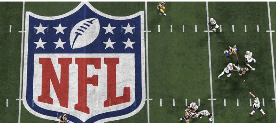 NFL logo on field