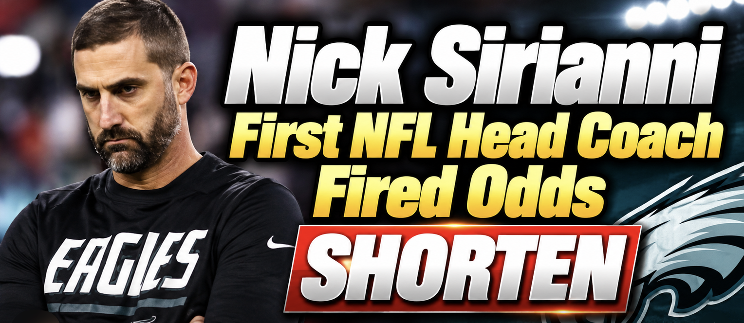 Philadelphia Eagles Nick Sirianni First NFL Head Coach Fired Payout Odds Shorten From +1600 to +700