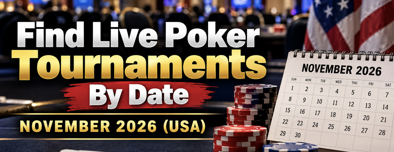 Find Live Poker Tournaments By Date - November 2026 (USA)