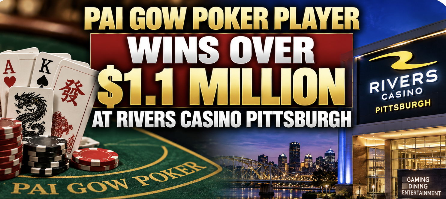 Pai Gow Poker Player Wins Over $1.1 Million at Rivers Casino Pittsburgh