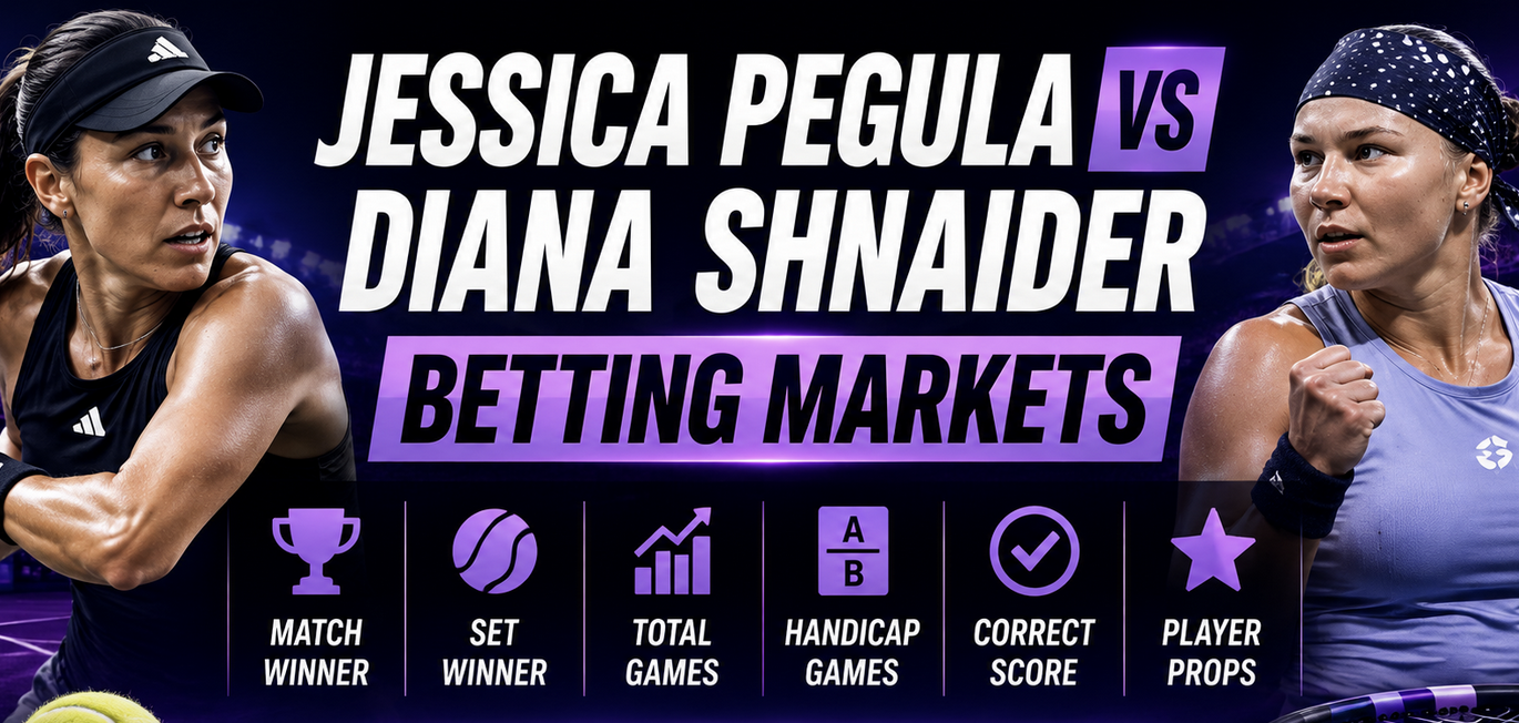 What Are the Payout Odds if Diana Shnaider Wins vs. Jessica Pegula: WTA Washington 2026?