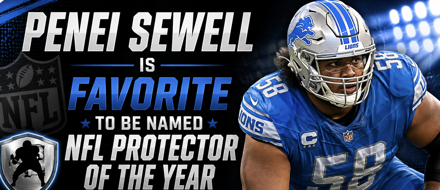 Penei Sewell is Favorite to Be Named NFL Protector of the Year in 2026