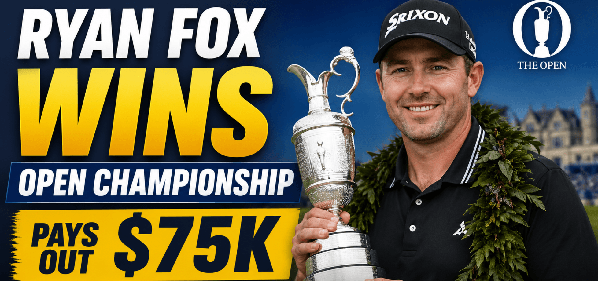 Ryan Fox Wins The Open Championship and Pays Some Gamblers a Sick $75K