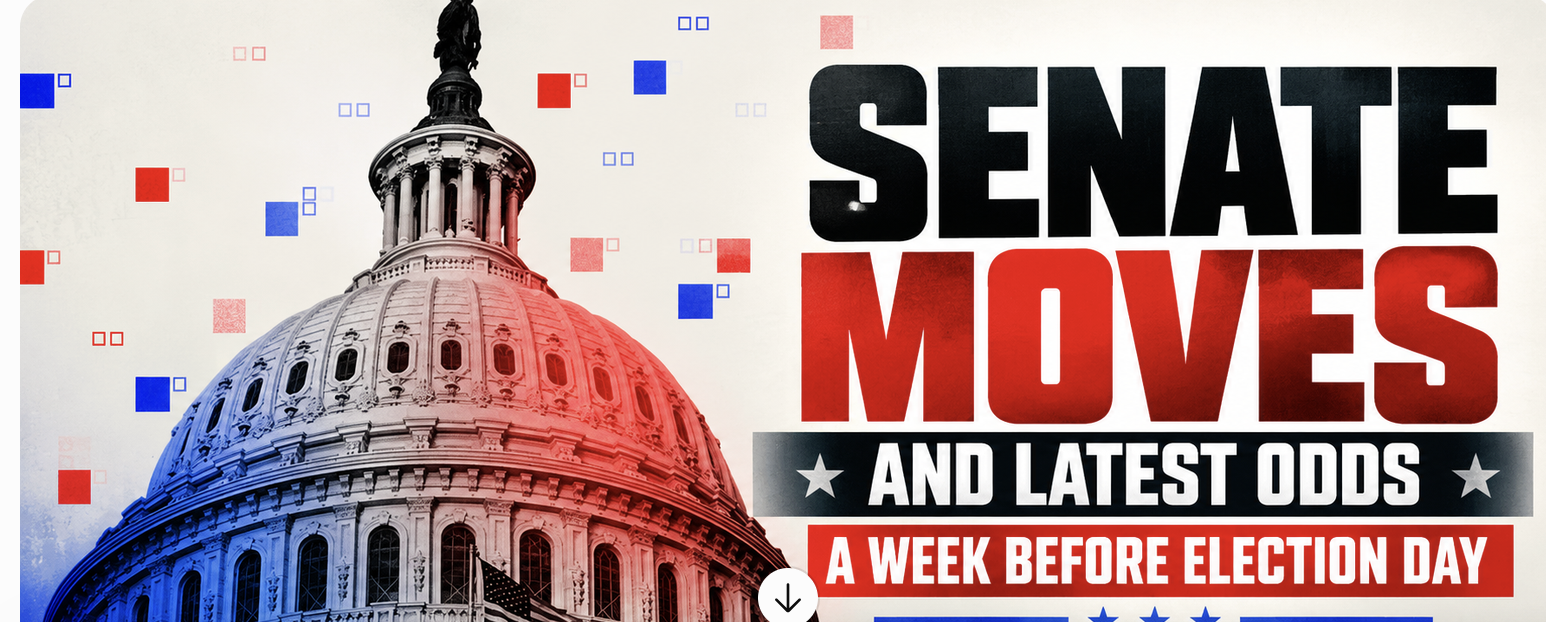 Senate Moves and Latest Odds a Week Before Election Day