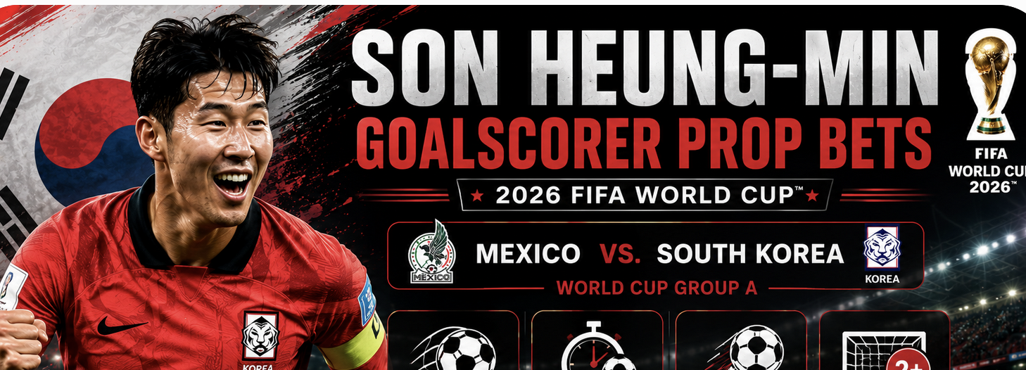 What Are the Payout Odds for Son Heung-min First, Anytime Goalscorer Prop Bet: Mexico vs. South Korea?