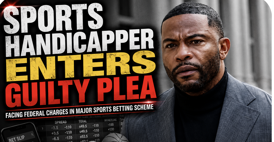 Sports handicapper enters guilty plea