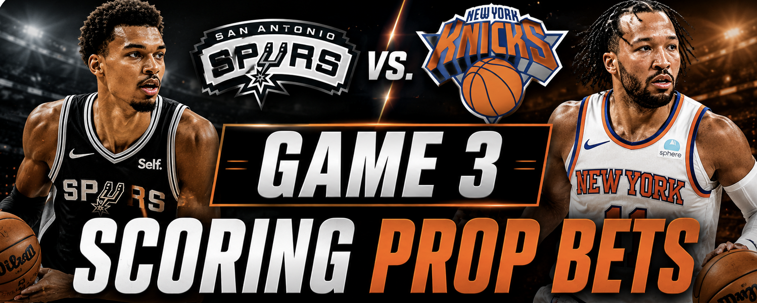 NBA Finals Spurs vs. Knicks Game 3 Total Points Scored Prop Bet: Jalen Brunson, Victor Wembanyama, Karl-Anthony Towns
