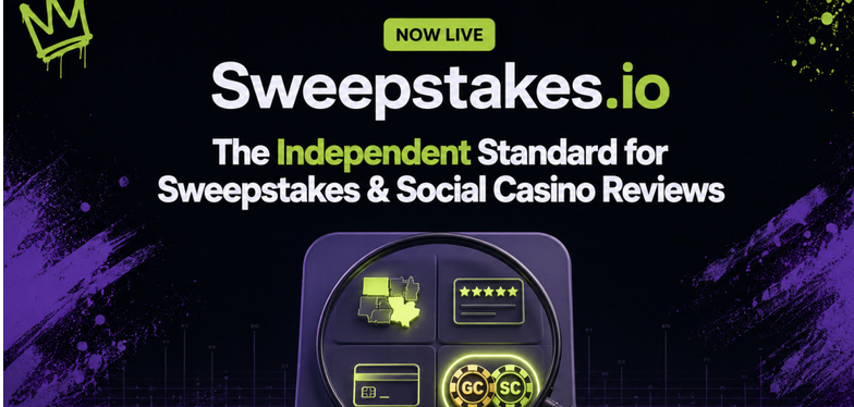 Sweepstakes.io Launches Independent Comparison and Review Platform for the iGaming Industry
