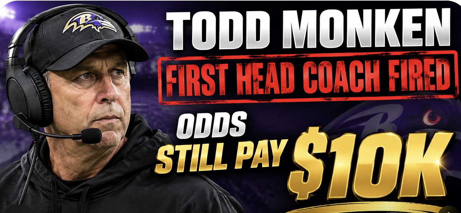 Todd Monken First Head Coach Fired Odds Still Pay $10K for Every $100 bet Following Sunday's Embarrassing Loss