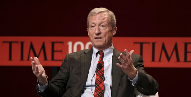 Tom Steyer sitting