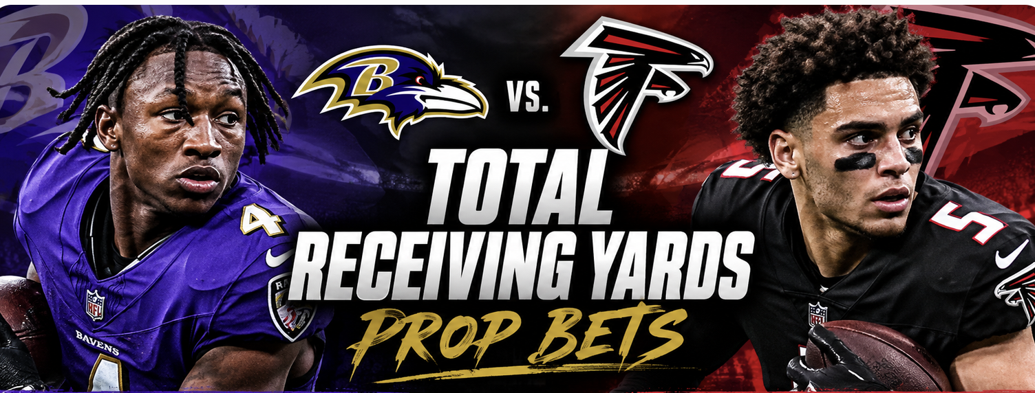 Ravens vs. Falcons Total Receiving Yards Prop Bets: Drake London, Zay Flowers
