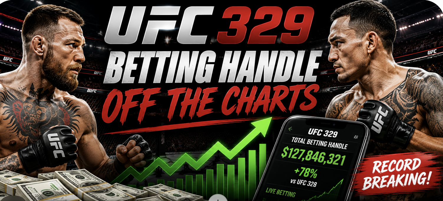 UFC 329 Has 3.5 Times the Betting Handle of a Typical UFC Fight at BetOnline
