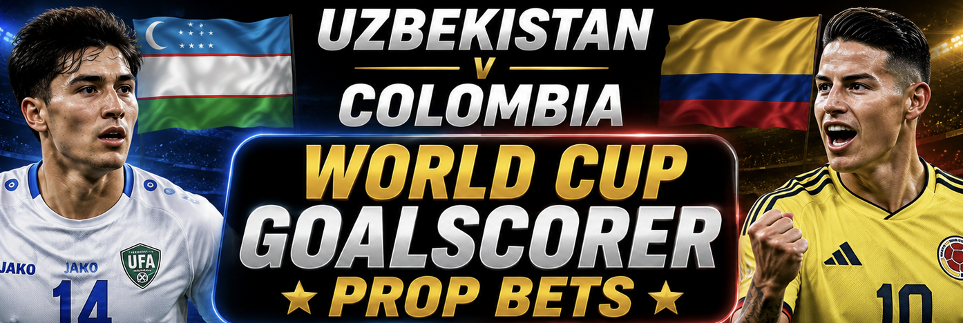 Anytime Goal Scorer Prop Bet Payouts Uzbekistan v Colombia: Luis Suarez, Luis Diaz, James Rodriguez