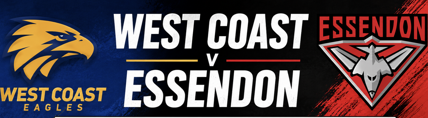 West Coast v Essendon Goalscorer Prop Bets to Score 3+: Jake Waterman, Nate Caddy, Archer May