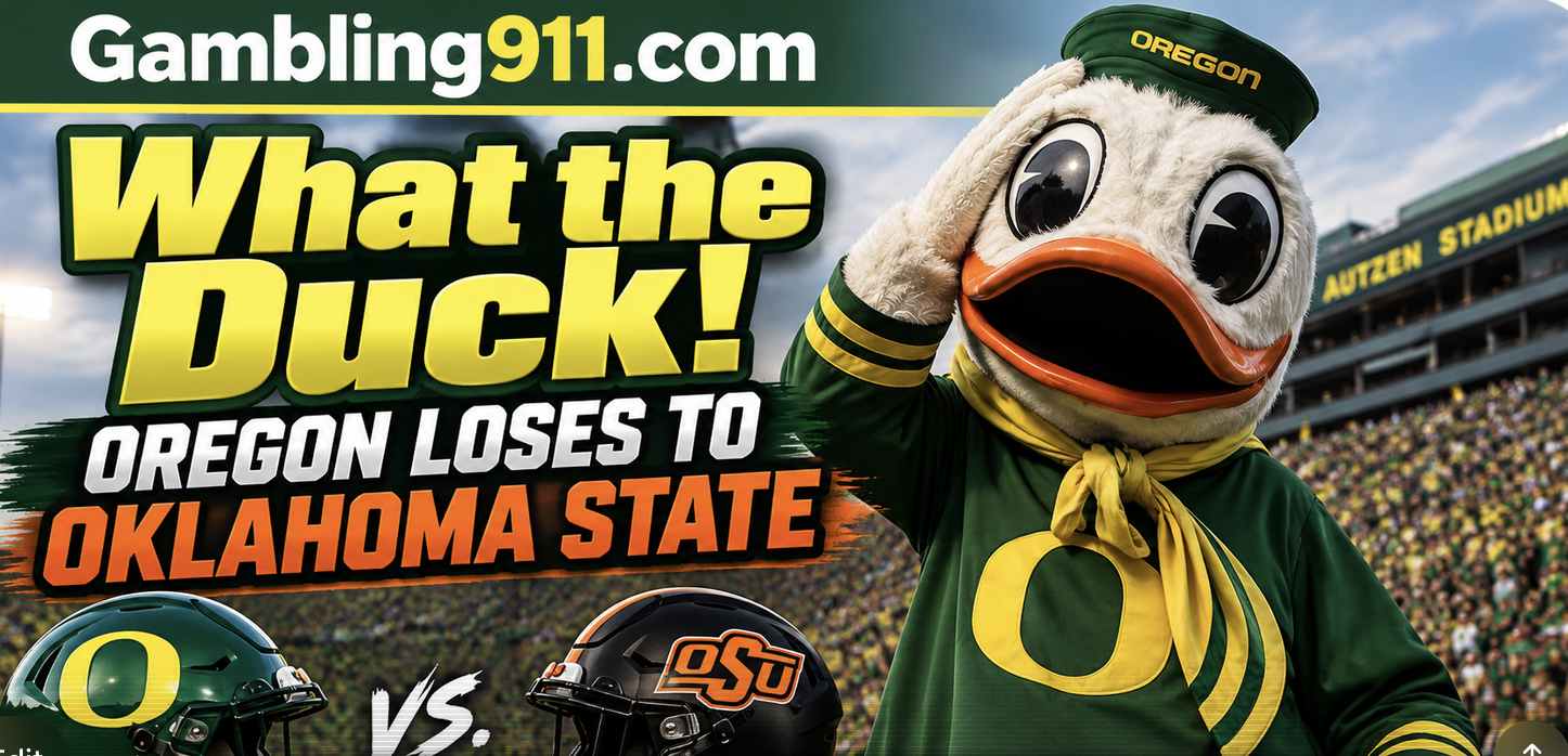 Man in Louisiana Bets $100K on the Moneyline for Ducks to Beat Oregon State: They Lose