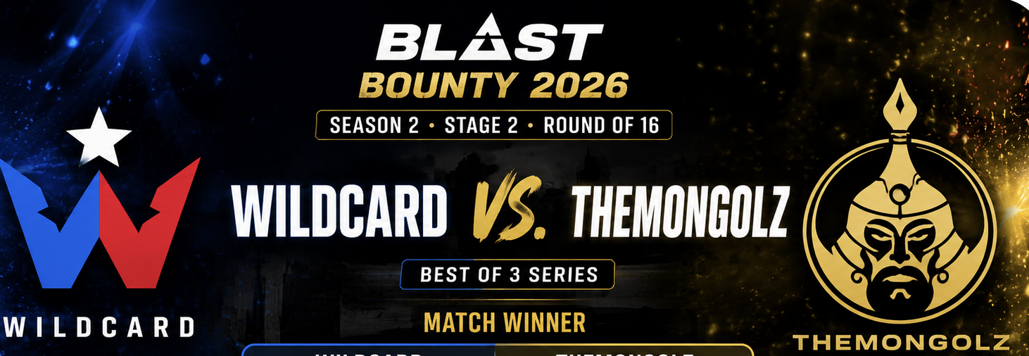 Wildcard vs. TheMongolz Betting Odds: BLAST Bounty Qualifier 