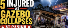 5 Injured at Hollywood, Florida Casino as Gazebo Collapses During Severe Storm