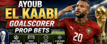 Ayoub El Kaabi Goalscorer Payout Odds – Canada vs. Morocco | World Cup 2026