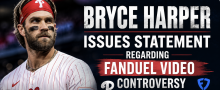 Bryce Harper Says He Knew Nothing About How FanDuel Used His Video to Entice Gambling Addict