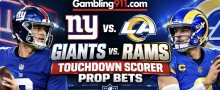 Giants vs. Rams Touchdown Scorer Prop Bets: Kyren Williams, Davante Adams, Cam Skattebo