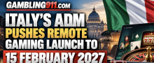 Italy’s ADM Pushes Remote Gaming Launch to 15 February 2027 with Four-Stage Calendar