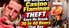  Flamingo Theft Defendant Takes Witness Stand: Says He Drank 30-40 Beers That Day 