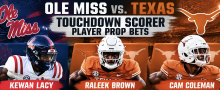 Ole Miss vs. Texas Touchdown Scorer Player Prop Bets Payouts: Raleek Brown, Kewan Lacy, Cam Coleman