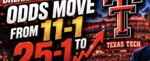 Texas Tech odds move