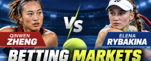 Qinwen Zheng v Elena Rybakina Betting Markets - US Open September 9