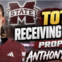 Alabama vs Mississippi State Total Receiving Yards Prop Bets: Anthony Evans, Ryan Coleman-Williams