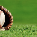 Baseball in glove