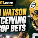 Falcons vs. Packers Total Receiving Yards Prop Bets: Christian Watson, Drake London, Matthew Golden