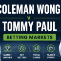 Coleman Wong v Tommy Paul Betting Markets - US Open Odds 2026