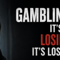 Gambling addiction woman in the shadows