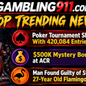 Top Trending Gambling News: GGPoker Claims World Record With 420,084 Tournament Entries and $500K Mystery Bounties at ACR