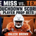 Ole Miss vs. Texas Touchdown Scorer Player Prop Bets Payouts: Raleek Brown, Kewan Lacy, Cam Coleman