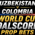 Anytime Goal Scorer Prop Bet Payouts Uzbekistan v Colombia: Luis Suarez, Luis Diaz, James Rodriguez