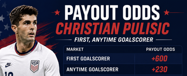 What Are the Payout Odds for Christian Pulisic First, Anytime Goalscorer: USA v Paraguay 