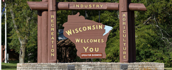 Wisconsin welcome sign
