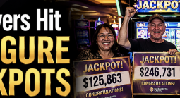 Three Players Hit Six-Figure Jackpots at Sacramento California Casino Over 4th of July Weekend