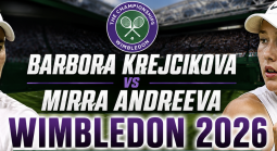 Barbora Krejcikova v Mirra Andreeva Wimbledon 2026 Payout Odds - Betting Markets