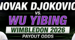 Novak Djokovic vs. Wu Yibing Wimbledon 2026 Payout Odds - Betting Markets