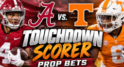 Find Alabama vs. Tennessee Touchdown Scorer Player Prop Bets: DeSean Bishop, Trae'shawn Brown, Keelon Russell 