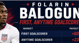 Folarin Balogun Payout Odds – USA vs. Bosnia | World Cup 2026