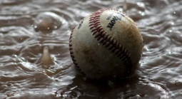 Baseball in mud