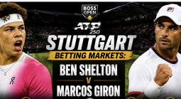 2026 ATP Stuttgart Betting Markets: Ben Shelton v Marcos Giron