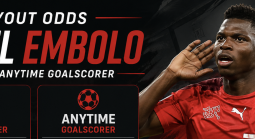 First, Anytime Goal Scorer Prop Bet Payout Odds - Switzerland v Algeria:  Breel Embolo, Dan Ndoye, Johan Manzambi