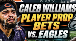 Caleb Williams Player Prop Bets Ahead of Bears-Eagles MNF Game Include Next 'Minor' Injury, Will He Cry