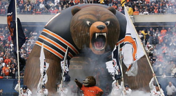 Chicago Bears giant mascot replica