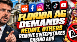 Florida AG Comes After Reddit, TikTok Demanding Social Media Companies Remove Sweepstakes Casino Ads